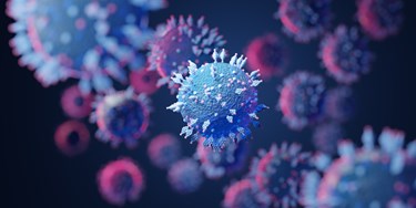 Macro coronavirus(covid-19) cell delta plus variant. B.1.1.529 E484Q L452R.COVID 19 Delta plus variant Sars ncov 2 2021.Mutated coronavirus SARS-CoV-2 flu disease pandemic, 3D render illustration