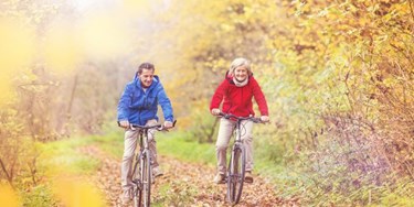 Couple on bike ride