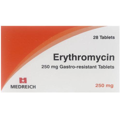 Erythrocin 250mg Tablets