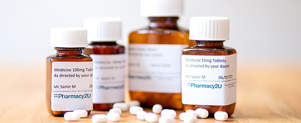 Prescription drugs dispensed by Pharmacy2U